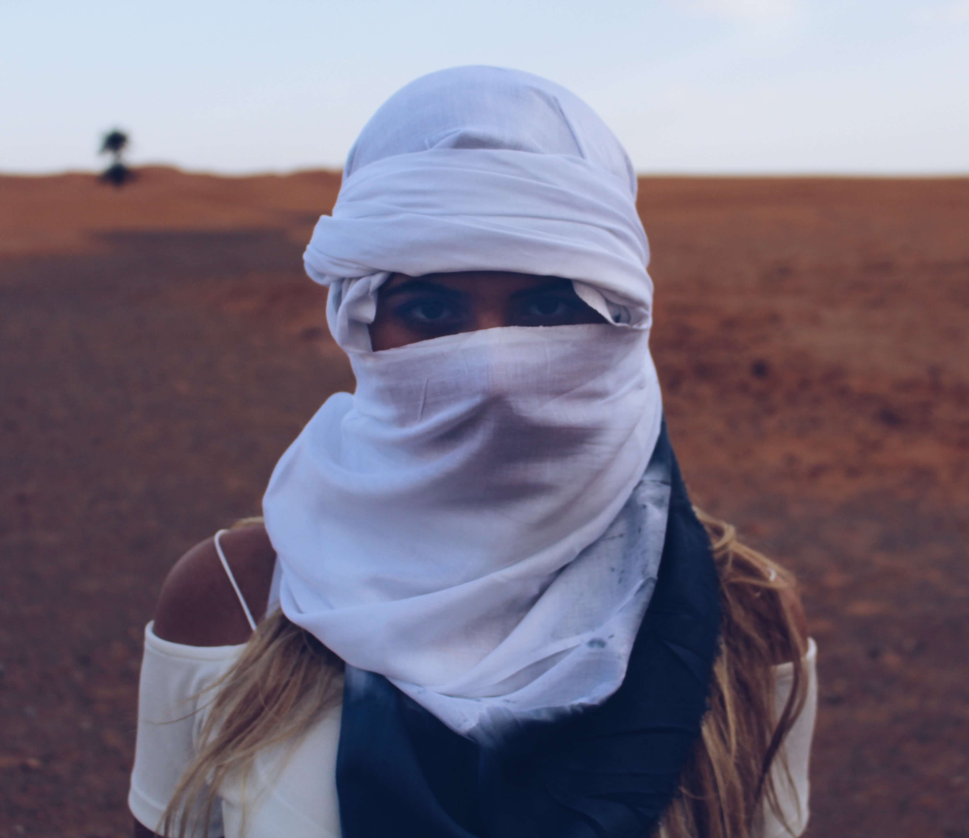 Female Bedouin Morocco Sahara desert 